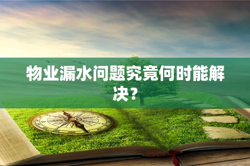 物业漏水问题究竟何时能解决？