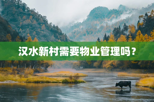 汉水新村需要物业管理吗？