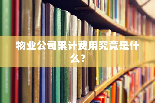 物业公司累计费用究竟是什么？