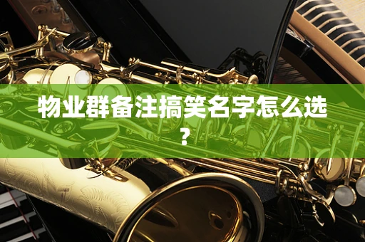 物业群备注搞笑名字怎么选？