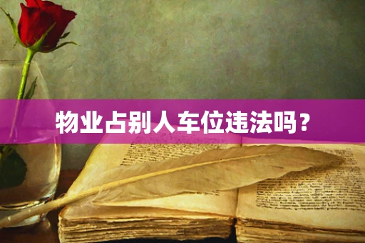 物业占别人车位违法吗？