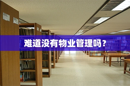难道没有物业管理吗？