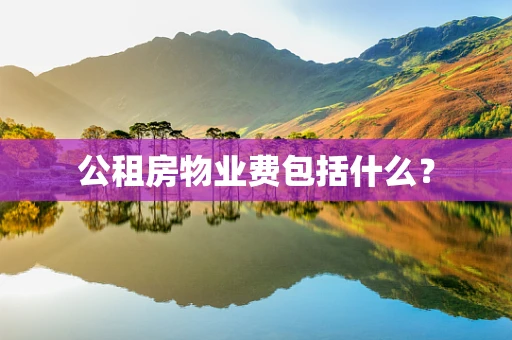 公租房物业费包括什么？