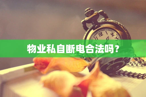 物业私自断电合法吗？