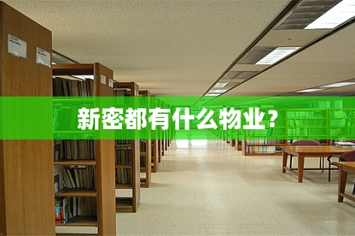 新密都有什么物业？