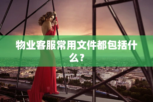物业客服常用文件都包括什么？
