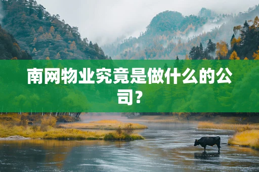 南网物业究竟是做什么的公司？
