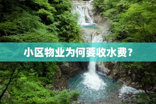小区物业为何要收水费？