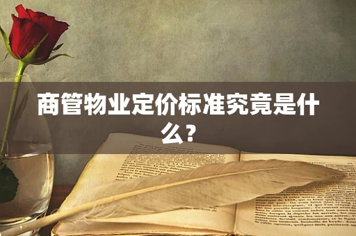 商管物业定价标准究竟是什么？