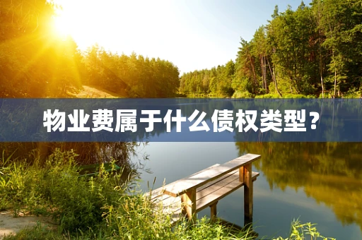 物业费属于什么债权类型？