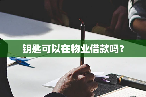钥匙可以在物业借款吗？