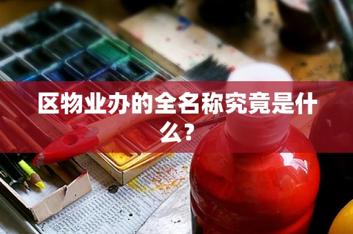 区物业办的全名称究竟是什么？
