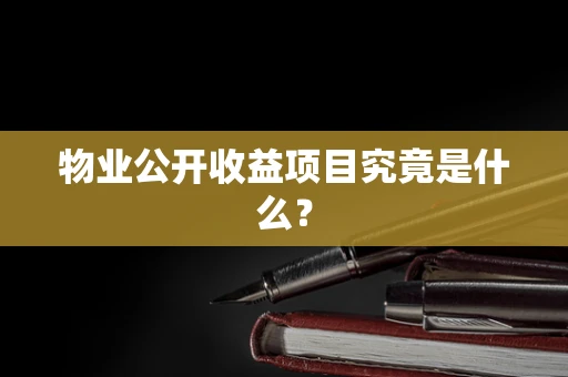 物业公开收益项目究竟是什么？