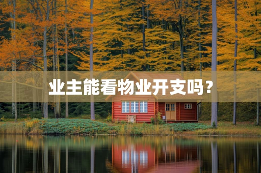 业主能看物业开支吗？