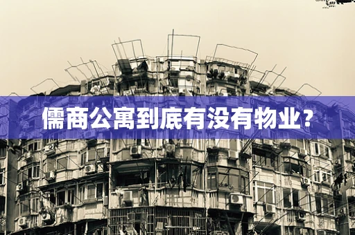 儒商公寓到底有没有物业？
